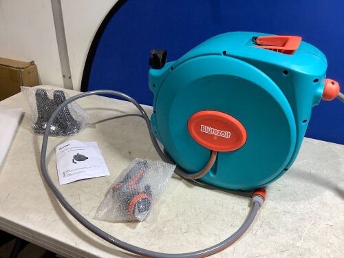 Plastic Wall Mounted Hose Reel with Automatic Rewind - Lot 460