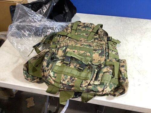 Lot of (3) Camo Backpacks  - Lot 538