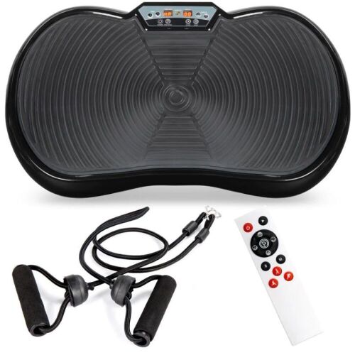 Vibration Plate Exercise Machine Full Body Fitness Platform w/ Bands - Missing Remote - Lot 658