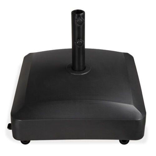 Fillable Mobile Umbrella Base Stand w/ 4 Wheels, 2 Locks, 137lb Capacity - Lot 1097