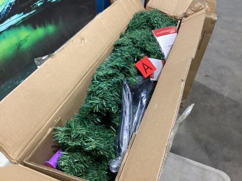6' Premium Artificial Pine Christmas Tree w/ 1,000 Tips, Foldable Metal Base - Lot 1122