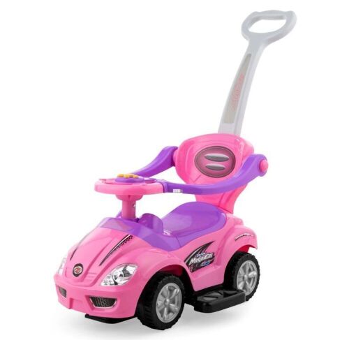3-in-1 Kids Push Car w/ Handle and Horn - Lot 805