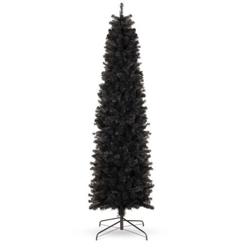 6' Black Artificial Pencil Holiday Christmas Tree - Lot 1187