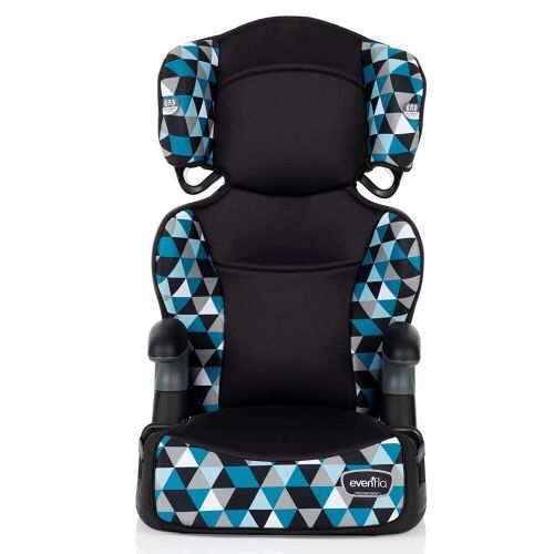 Evenflo Big Kid Highback 2-in-1 Belt-Positioning Booster Car Seat, Boston Blue  - Lot 1046