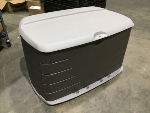 Rubbermaid Medium Deck Box with Seat - Missing Pieces - Lot 375