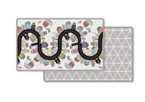 Skip Hop Double Play Reversible Playmat, Vibrant Village, 86" x 52" x 0.5" - Lot 1035