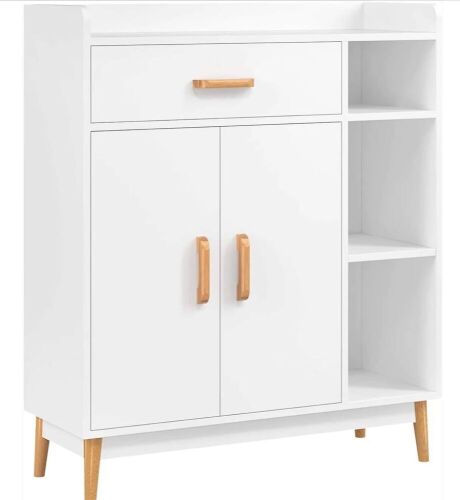 Homfa Scandinavian Storage Cabinet with Cupboard - Lot 84