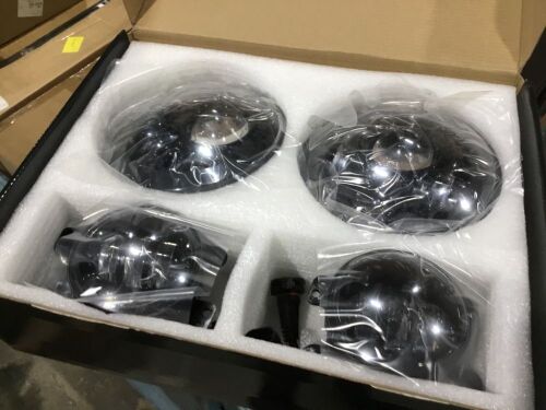 7" Black LED Headlights &  4" Cree LED Fog Lights Compatible with Jeep Wrangler 97-2017 JK TJ LJ - Lot 334