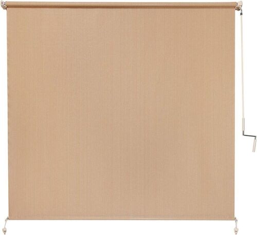 Coolaroo 474799 Roller Shade, 6' x 6', Almond  - Lot 555