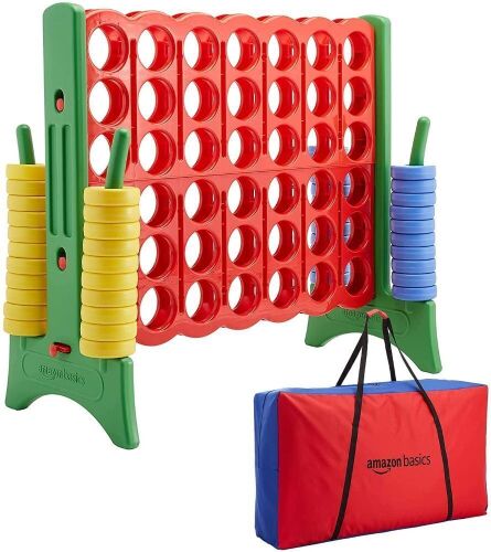 Giant BPA-free 4-In-A-Row Premium Plastic Game Set with Carry Bag - Lot 374
