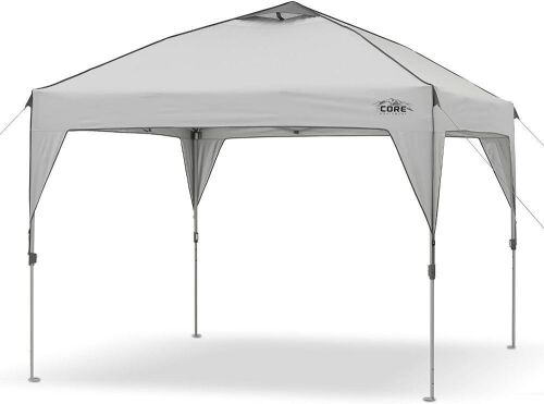 Core 10' x 10' Instant Shelter Pop-Up Canopy Tent with Wheeled Carry Bag  - Lot 835