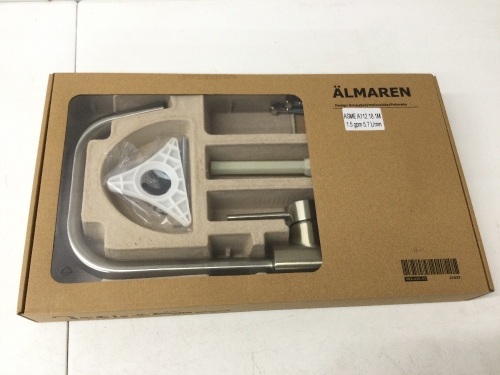 IKEA ALAMAREN KITCHEN FAUCET,STAINLESS STEEL COLOR,NEW - Lot 29