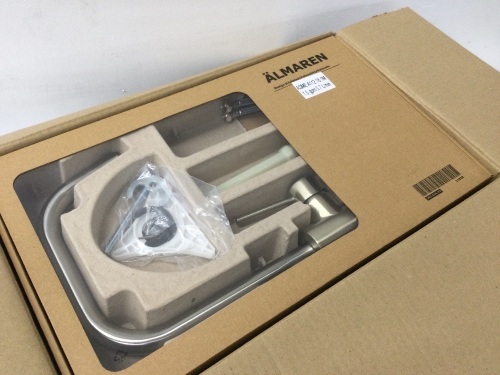 IKEA ALAMAREN KITCHEN FAUCET,STAINLESS STEEL COLOR,4 PACK,NEW - Lot 5