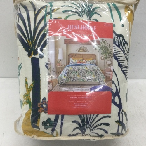 Jungle Print Duvet Cover & Sham Set - Opalhouse designed with Jungalow,NEW - Lot 144