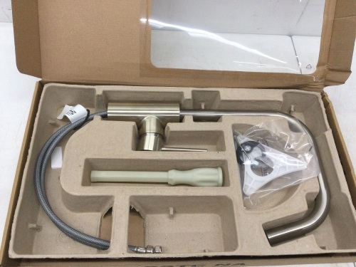 IKEA ALAMAREN KITCHEN FAUCET,STAINLESS STEEL COLOR,NEW - Lot 48