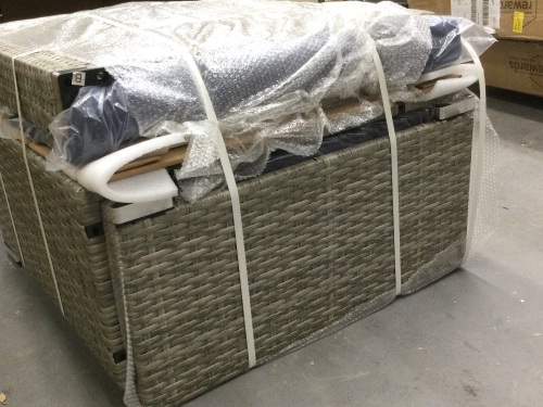 WICKER TABLE AND CHAIR,APPEARS NEW - Lot 60