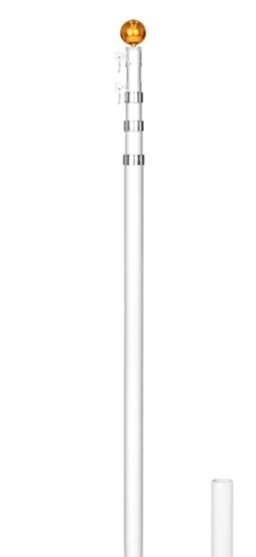 Best Choice Products 25ft Telescopic Aluminum Flagpole w/ American Flag and Gold Ball***4 pack of flag poles***,NEW   - Lot 197