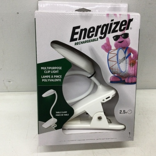 Energizer Rechargeable Multipurpose Clip Light Table Clamp Book Light***4 PER CASE***,NEW - Lot 236