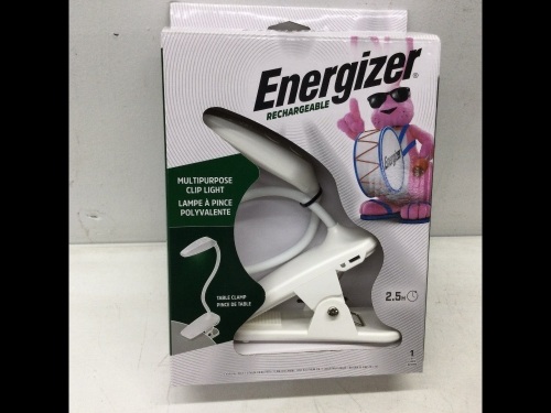 Energizer Rechargeable Multipurpose Clip Light Table Clamp Book Light***4 PER CASE***,NEW - Lot 238