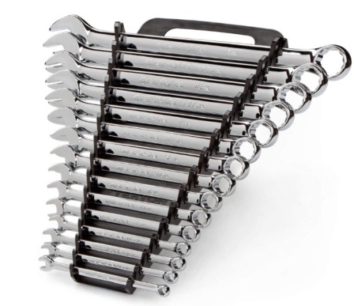 TEKTON Combination Wrench Set, 15-Piece (1/4-1 in.) - Holder | 18772, Appears New - Lot 17