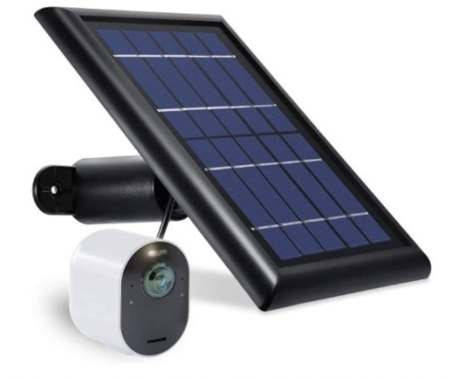 Wasserstein 2W 6V Solar Panel with 13.1ft/4m Cable Compatible with Arlo Ultra/Ultra 2, Arlo Pro 3/Pro 4, & Arlo Floodlight ONLY, 2-Pack, White, E-Commerce Return, Untested - Lot 38