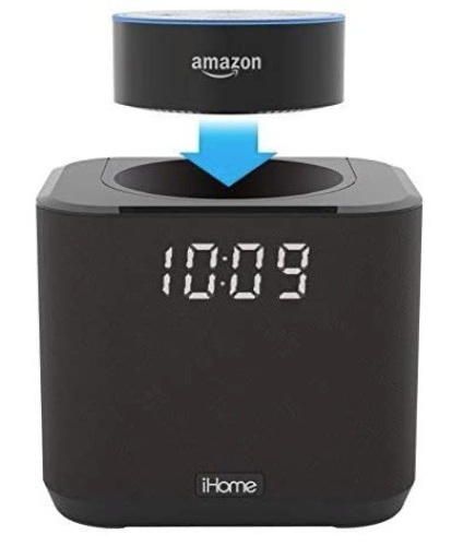 iHome Docking Bedside and Home Office Amazon Echo Dot Speaker System, New in Box - Lot 40