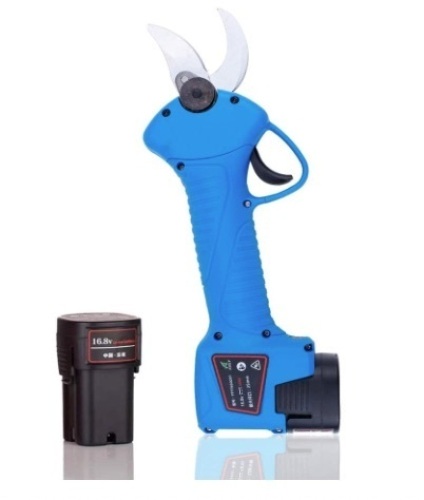 FITLY Professional Cordless Electric Pruning Shears,2PCS Backup Rechargeable 2Ah Lithium Battery Powered Tree Branch Pruner,25mm (1 Inch) Cutting Diameter,6-7 Working Hours-Blue, E-Commerce Return - Lot 42