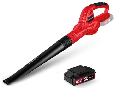AVID POWER Cordless Leaf Blower, 20V MAX Lithium Battery Powered Cordless Sweeper with 130 MPH Output, 2.0 Ah Battery & Charger Included, ACVB220, E-Commerce Return, Untested - Lot 56