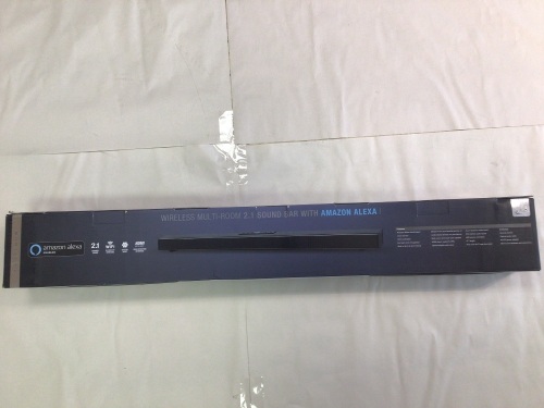 iLive ITWFV678B Wireless Multi-Room 2.1 Sound Bar with Amazon Alexa, 37 Inch Length, Includes Wall Mount Hardware, Black, New in Box - Lot 58