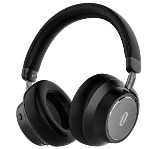 TaoTronics Hybrid Active Noise Cancelling Headphones Bluetooth Headphones Over Ear Headphones Headset with Deep Bass, Fast Charge 30 Hour Playtime for Cellphone TV PC, Black, Model: TT-BH04, E-Commerce Return, Untested - Lot 74