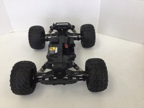 BEZGAR 1 Hobby Grade 1:10 Scale Remote Control Truck, 4WD High Speed 48+ kmh All Terrains Electric Toy Off Road RC Monster Vehicle Car Crawler, Missing Cover, E-Commerce Return, Untested - Lot 109
