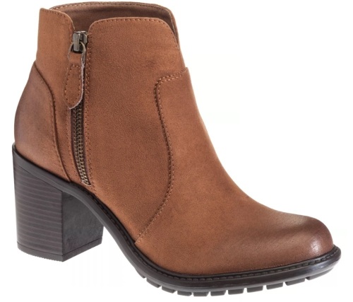 Natural Reflections Norri Side-Zip Ankle Boots for Ladies - Chestnut, Size 9, E-Commerce Return - Lot 119