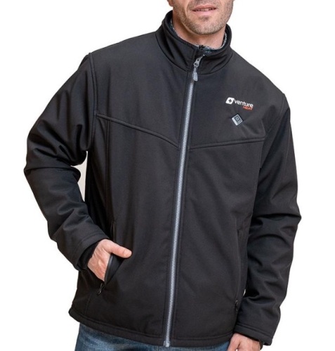 Men's Insulated Softshell Heated Jacket - Outlast 2.0 - Black, Size XXXL, New with Tags - Lot 120