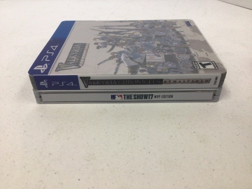 Lot of 2 PS4 Steelbook Games, MLB The Show 17, and Valkyria Chronicles Remastered, E-Commerce Return - Lot 134