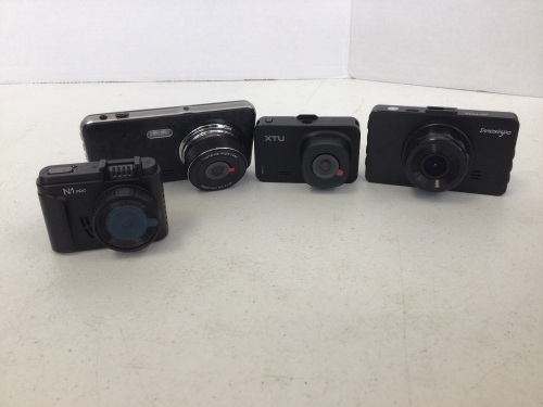 Lot of 4 Dash Cams, Missing Chargers and mounts, E-Commerce Return, Untested - Lot 144