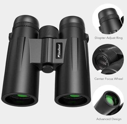 USOGOOD 10x42 Binoculars for Adults Easy Focus, Panamalar HD Binoculars 10x Magnification, Lightweight Fogproof Roof Prism Binoculars, E-Commerce Return, Untested - Lot 147