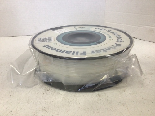 3DSolutech PLA 1.75mm Natural Clear 3D Printer Filament, New in Box - Lot 148
