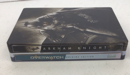 Lot of 2 PS4 Steelbook Games, Batman Arkham Knight, and Overwatch, E-Commerce Return - Lot 159