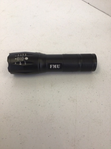 FMU LED Tactical Flashlight, Super Bright Flash Light, High Lumen, Adjustable Beam, Water-resistant, Gear & Accessories for Hiking, E-Commerce Return, Works - Lot 170