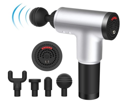 6 Speeds Massage Gun, Cordless Handheld Deep Tissue Muscle Massager, E-Commerce Return, Untested - Lot 173
