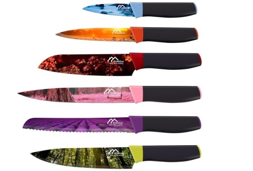 Numola 6 Piece Landscape Knife Set, Appears New - Lot 180