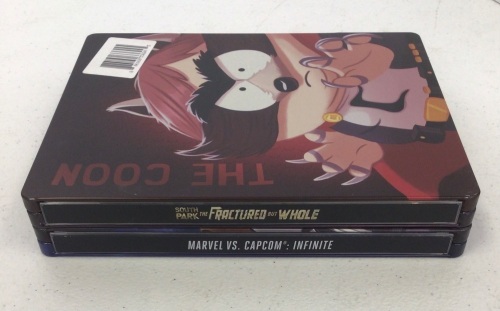 Lot of 2 Xbox One Steelbook Games, South Park The Fractured But Whole, and Marvel VS. Capcom: Infinite, E-Commerce Return - Lot 187