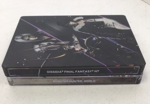 Lot of 2 PS4 Steelbook Games, Dissida, and Monster Hunter World, E-Commerce Return - Lot 189