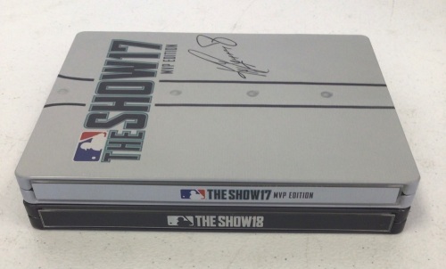 Lot of 2 PS4 Steelbook Games, MLB The Show 17, and MLB The Show 18, E-Commerce Return - Lot 190