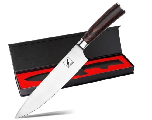 Imarku Chef Knife 8 inch, Kitchen Knife with Ergonomic Handle High Carbon German Stainless Steel, Appears New - Lot 192