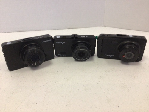 Lot of 3 Dash Cams, E-Commerce Return, Untested - Lot 206