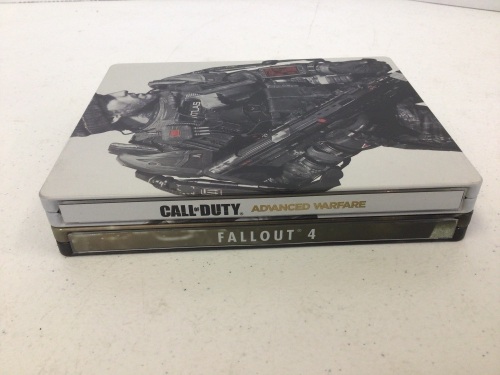 Lot of 2 Xbox One Steelbook Games, Call of Duty Advanced Warfare, and Fallout 4, E-Commerce Return - Lot 218