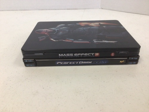 Lot of 2 Xbox 360 Steelbook Games, Mass Effect 3, and Perfect Dark Zero, E-Commerce Return - Lot 237