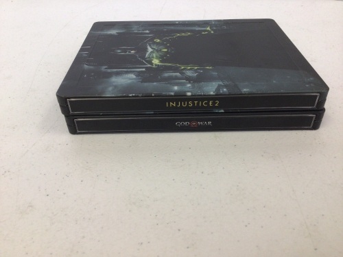 Lot of 2 PS4 Steelbook Games, God of War, Injustice 2, E-Commerce Return - Lot 258
