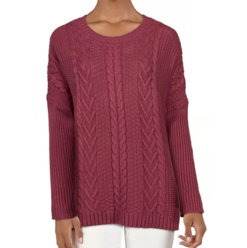 Natural Reflections Cable Pullover Long-Sleeve Sweater for Ladies, Size XXL, E-Commerce Return, Bad Stiching on Back of Neck - Lot 261